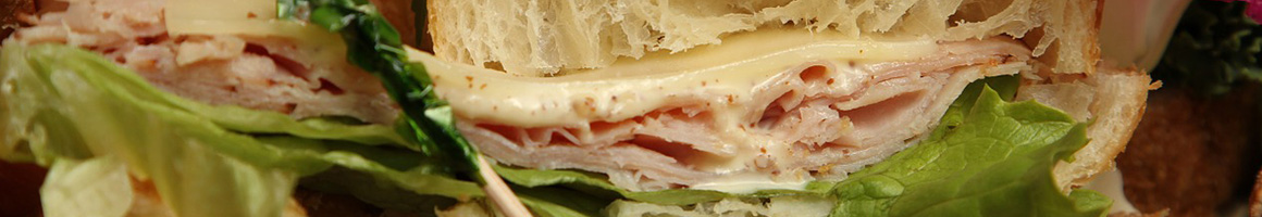 Eating Deli Sandwich at Sausalito Gourmet Delicatessen restaurant in Sausalito, CA.